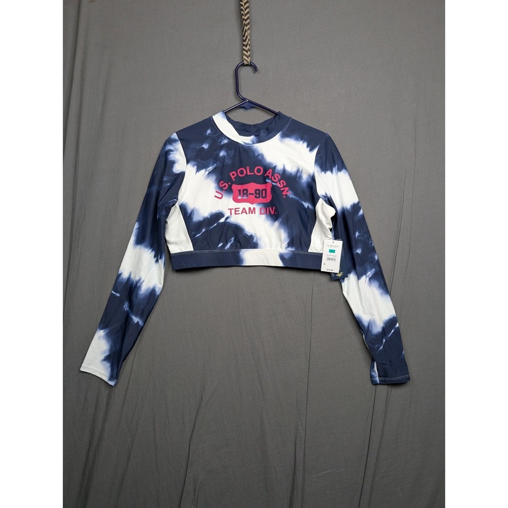 U.S. Polo Assn. tie-dye cropped long-sleeveβ t-shirt XL (15-17)
